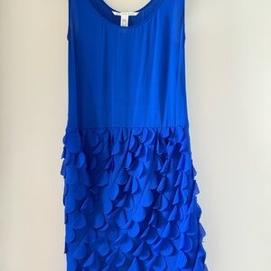 Diane Von Furstenberg Vibrant Blue Silk Dress (like new!)